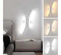 Mckalen LED Applique Murale 3000K/4500K/6500K Blanc 11W Acrylique 44.5CM