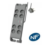 MCL SPN3180A/19 multiprise 2 m 8 sortie(s) CA Intérieure Gris