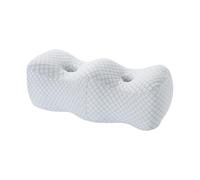 MCMUZKZS Coussin surélevé pour Jambes Oreiller Genou Ergonomique Forme Colline Portable Mousse Mémoire Housse Lavable Adapté Au Repos Veille Détente Maison Dép, Blanc