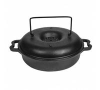 MCMUZKZS Marmite à Rôtir Cvercle Crbé Polyvalent Rôtissoire En Fonte Rond Cocotte En Fonte Revêtement pr Cuisiniers Amateurs, 28CM