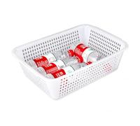 MCMUZKZS Panier de Rangement Caisse à Objets Récipient de Rangement Organisateur Design en Polypropylène Adapté à la Chambre d'Enfant Armoire Couloir , Blanc