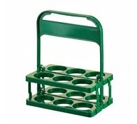 MCMUZKZS Porte-bière Portable Porte-Bouteille Rack Pliable Plastique Poignée Solide Fonction Rangement Adaptée pour Sortie Barbecue Animation, Vert, Vert, Petit 300 ML Environ