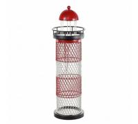 MCMUZKZS Présentoir à Vin Porte-Bouteilles Casier à Vin Étagère à Vin en Fer Silhouette Phare Base Ronde et Garde-Corps Ouvert Suitable pour Comptoir de Cuisine Buffet Décoration de Salle à Manger