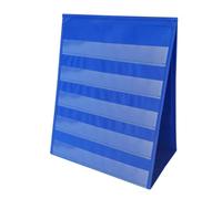 MCMUZKZS Présentoir Table Poches Robuste | Portable, Traparent, Support Pédagogique Pliable, pr École, Bleu, S