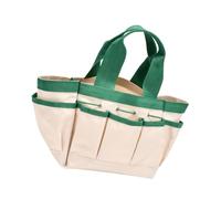 MCMUZKZS Sac de Rangement de Jardinage Structure Robuste Imperméable Différents Compartiments pour Outils Manuel Simple Idéal pour Travaux de, Beige L