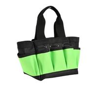 MCMUZKZS Sac de Rangement de Jardinage Structure Robuste Imperméable Différents Compartiments pour Outils Manuel Simple Idéal pour Travaux de, Vert S