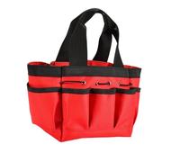 MCMUZKZS Sac de Rangement de Jardinage Structure Robuste Imperméable Différents Compartiments pour Outils Manuel Simple Idéal pour Travaux de, Rouge L
