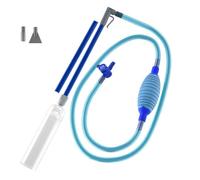 Mcnhbdgg Aspirateur de Piscine Portatif avec Valve SpaVac Manuel Portatif avec 2 Adaptateurs de Buse pour l'herbe Sale et Autres Débris, Bleu