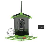 Mcnhbdgg Caméra de Mangeoire à Oiseaux Solaire WiFi Alimentée par Batterie 4MP 2K HD Capture Vidéo d'oiseaux Enregistrement Instantané D'Observation des Oiseaux avec Panneau Solaire