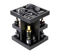 Mcnhbdgg Organisateur de Cologne à 3 Niveaux de Grande Capacité pour, Étagère à Parfum en Bois avec Rotation, Organisateur de Bureau et de Table de Nuit, Cadeaux pour