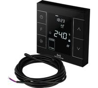 MCO Home Thermostat d'ambiance Z-Wave pour chauffage par le sol Chauffage infrarouge Compatible Z-Wave Smarthome, Noir