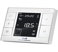 MCO Home Thermostat intelligent Z-Wave pour chauffage électrique, écran tactile, capacitif, MH7-EH, blanc