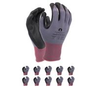 MCR Safety Contour Avenger Lot de 10 paires de gants de montage de qualité supérieure Taille 6 Gris