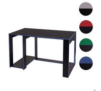 Mendler Bureau informatique HWC-J26 120x60x76 cm noir-bleu