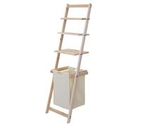 MCW Étagère murale échelle de salle de bain MCW-B59 bois de pin 152x41x35 cm 39l