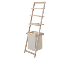 MCW Étagère murale échelle de salle de bain MCW-B59 bois de pin 152x41x35 cm 39l