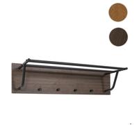 MCW Portemanteau mural MCW-N78 20x80x27cm brun foncé