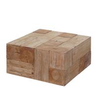Mendler Table basse de salon HWC-A15 bois de sapin rustique massif 30x60x60cm