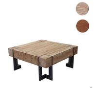Table basse de salon MENDLER HWC-A15 bois massif de sapin rustique 70x70cm Marron G