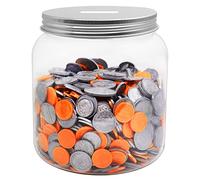 Mczcent Grande Tirelire, Tirelires Transparente Plastique pour pièces de Monnaie, Grand Tire Lire Piggy Coin Money Tip Bank Jar Box Tire-Lire Pot à Pourboire Tirlire pour Enfants Adolescents Adultes