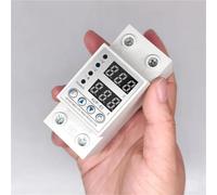 MDBJTCYZN 1Pcs Adjustable Over Voltage Under Voltage Reclosing 40A 63A 230V Protector Relay Limit Over Current Protection Dual Digital Display(40A)