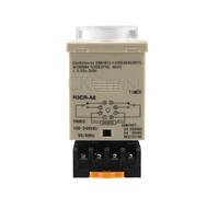 MDBJTCYZN 24-220VAC/DC H3CR-A8 time Relay 1.2s to 300h 50/60Hz 8PIN with Base Power on and Off Cycle delay time Relay(24-240VACDC)
