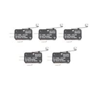 MDBJTCYZN 5PCS Microswitch Long Lever AC 250V 15A V-156-1C25 SPDT Roller Lever MicroSwitch