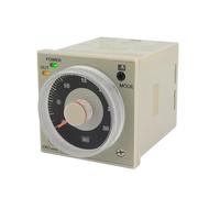 MDBJTCYZN AC100-240V H3CR-A time Relay 1.2s to 300h 50/60Hz 11PIN Power on and Off Cycle delay time Relay 24V 12V with Socket Base PF113A(100-240VAC)