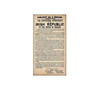 MDBJTCYZN Easter Rising 1916 Poster Irish Proclamation of the Republic Historical Wall-Art Print Independence Document for Office 8 X 12 in