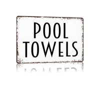 MDBJTCYZN Funny Swimming Pool Rules Metal Sign Retro Tin Plaque for Backyard Garden Patio Decor Beach House Bathroom Wall Outdoor 8 X 12 inch