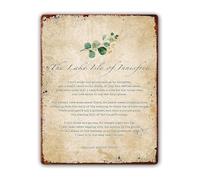 MDBJTCYZN ZGPOSQKZSC Poetry Quote Metal Tin Sign Vintage Literary Retro Wall-Art Decor for Home Office Book Lover Gift 8 X 12 inch