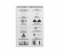 MDBJTCYZN ZGPOSQKZSC Ultimate Composition Guide Canvas Print Photography Tips and Techniques Wall-Art for Creative Studio(Unframed,16x24inch(40x60cm))