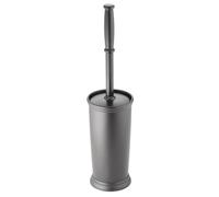 mDesign Brosse WC et Support autoportant en Plastique - balayette de Toilettes Compact pour la Salle de Bain - Accessoire de WC antidérapant et Robuste - Gris