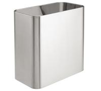 mDesign Metal 2.4 Gal. Poubelle de salle de bains chrome brossé