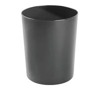 mDesign Poubelle pour salle de bain, salle de bain, bureau, cuisine - Noir