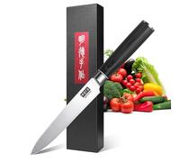 MDHAND Couteau à fruits Couteau de Cuisine Couteau Universel Professionnel | 13 cm Couteau de Cuisine Tranchant Couteau de Chef en Acier Inoxydable Allemand avec Manche Ergonomique