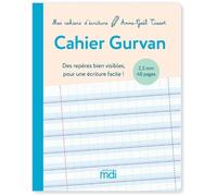MDI Mes cahiers d'écriture Cahier Gurvan 2,5mm - Anne-Gaël Tissot - Mdi Eds - broché - Scolaire / Universitaire