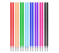 MDLSDE 16 Pièces Recharges Stylo Gel Effaçable, Compatibles avec Encre Legami Recharges Effaçables de Couleur Pointe 0,7 mm Hauteur 13 cm Thermosensible 8 Couleurs