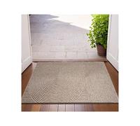 MDSIOKHJ Paillasson Paillasson D'extérieur 3D Groove, Tapis De Sol Antidérapant en TPR, Polyester Résistant À La Poussière(Star Loop -Khaki,60x90cm)