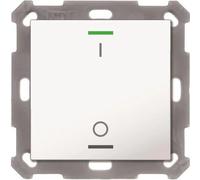 Bouton-poussoir MDT KNX Light 55 x 55 mm 1 voie RGBW, blanc pur brillant, commutation, 1 pièce.