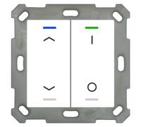 MDT BE-TAL5502.C1 Bouton-poussoir Light 55 double RGB-W blanc pur brillant Jal./Commutation (BE-TAL5502.C1)