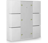 MDT Bouton-poussoir Plus 55 6 fois, blanc pur brillant, 1 pièce.
