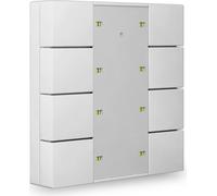 MDT Bouton-poussoir Plus 55 8 fois, blanc pur brillant, 1 pièce.