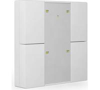 MDT Bouton-poussoir Plus TS 55 quadruple, blanc pur mat, 1 pièce.