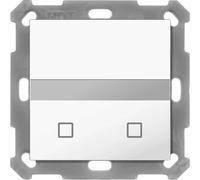 MDT KNX, 55 x 55 mm, détecteur de mouvement, avec capteur de température, blanc pur brillant, encastré, 1 pièce.