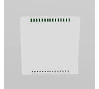 MDT KNX 55x55 mm Régulateur de température ambiante avec molette de réglage blanc pur brillant, 1 pièce.