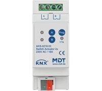 MDT KNX Actionneur de commutation C-Load double 16 A REG, 1 pièce.