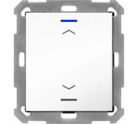 MDT KNX Bouton-poussoir Light 55 simple, RGBW, capteur de température, store, 1 pièce.