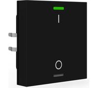 MDT KNX Bouton-poussoir Light 55, simple, RGBW, noir mat, commutation, 1 pièce.