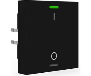 MDT KNX Bouton-poussoir Light 55, simple, RGBW, noir mat, commutation, 1 pièce.